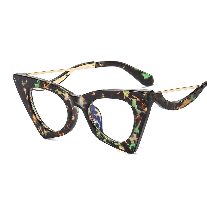 Gafas ópticas de ojo de gato a la moda para mujer, lentes recetados, monturas pequeñas, gafas transparentes para mujer, monturas para gafas
