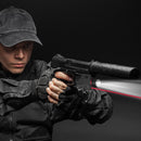 Tactical LED Gun Light Taschenlampe Roter Laservisier für 20 mm Schiene Pistole Gun Light Airsoft Light Jagd Schießzubehör