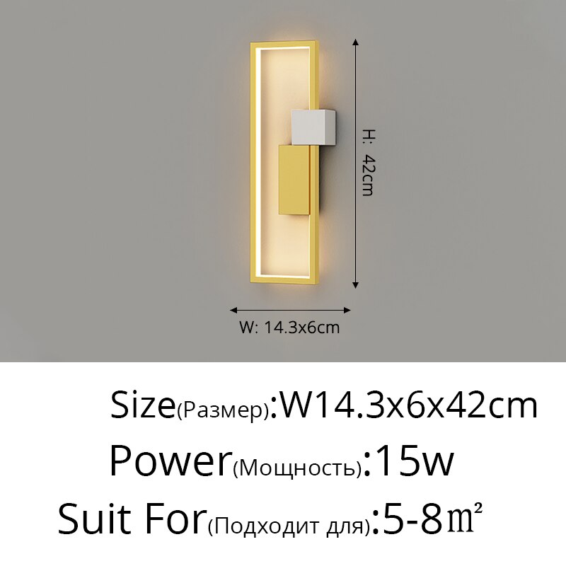 Moderne LED-Wandleuchten für das Bett Wohnzimmer Schlafzimmer Studie Neue Innenleuchten Luminaria Leuchte Hintergrund AC90-260V