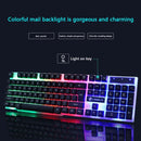USB Wired Gaming Keyboard Mouse Set PC Rainbow Colorful LED Illuminated Backlit  Gamer Gaming Mouse and Keyboard Kit Home Office