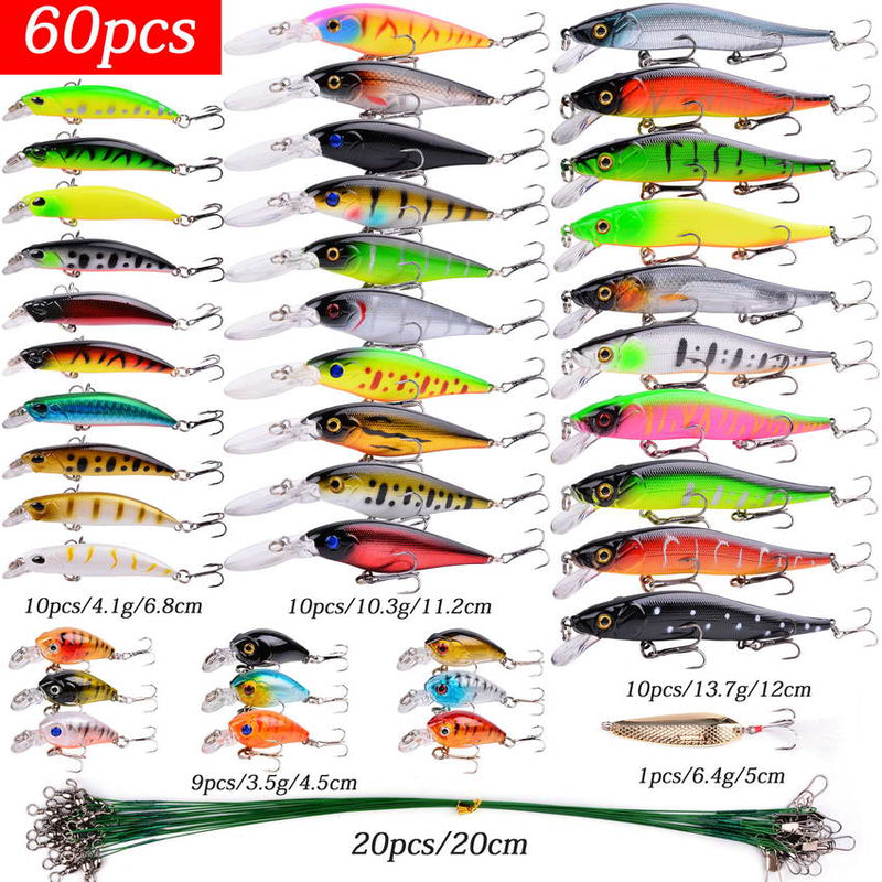 Almighty Mixed Fishing Lure Kits Wobbler Crankbait Swimbait Minnow Hard Baits Spiners Carp Bait Set Fishing Tackle