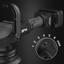 SPTA 18V 5Inch Cordless Car Polisher Dual Action 15mm Orbit  Variable Speed Polishing Machine With 4000mAh Battery For Polishing