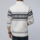 Neue Herbst Winter Herren Pullover Wolle Herren Stehkragen Einfarbig Casual Pullover Herren Thick Fit Marke Strickjacken