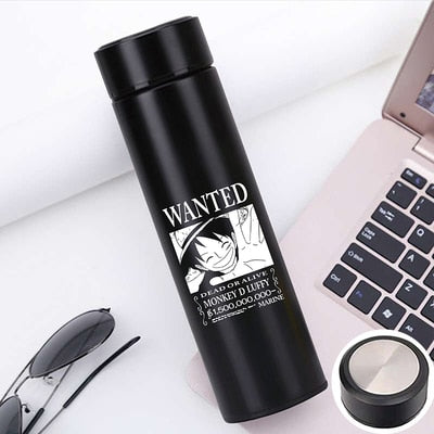 500ml Pure Color Stainless Steel One Piece Thermos Cup With Creative Cover Children Juice Thermos Cup