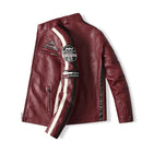 New Motorcycle Jacket For Men In Autumn/Winter  Fashion Casual Leather Embroidered Aviator Jacket In Winter Velvet  Pu Jacke