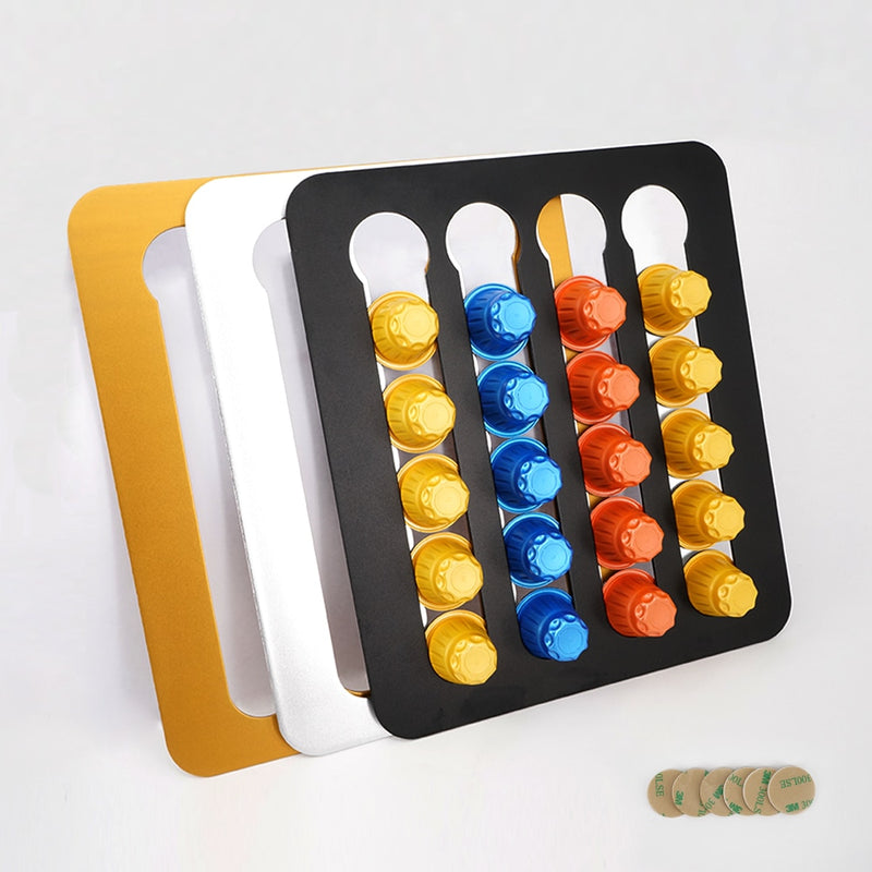 Nespresso Coffee Capsule Holder Stand Rotary Coffee Pod Tower Rack Rotatable Coffee Pod Storage Shelves Storage 24/40PCS Capsule