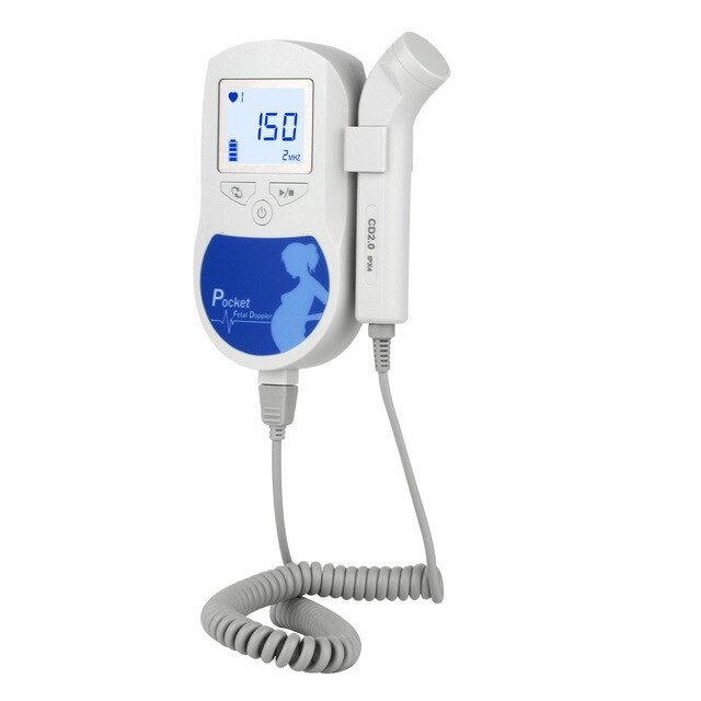 RZ Mini Fetal Doppler Baby Ultrasound Sound Heartbeat Detector Monitor Prenatal With Earphone Fetal Doppler Stethoscope