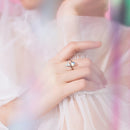 Modian Colorful Crystal Cute Mermaid Tail Open Adjustable Authentic Sterling Silver 925 Ring for Women Original Fine Jewelry