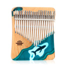 NEW Kalimba 17/21 Key Black Walnut Curly Figure Keyboard Thumb Piano Chamfer Calimba Musical Instruments Keyboard Instruments
