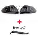 Para VW Golf 7 MK7 7,5 GTI para Touran 2013-2020 cubierta de espejo retrovisor lateral tapas señales golf 7 espejo herramientas caso negro brillante
