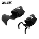 AOLIKES 1 Paar professionelle Fitness Stahl Gewichtheben Haken Handgelenkstütze Haken rutschfestes Fitnessstudio Armkrafttraining Schnalle