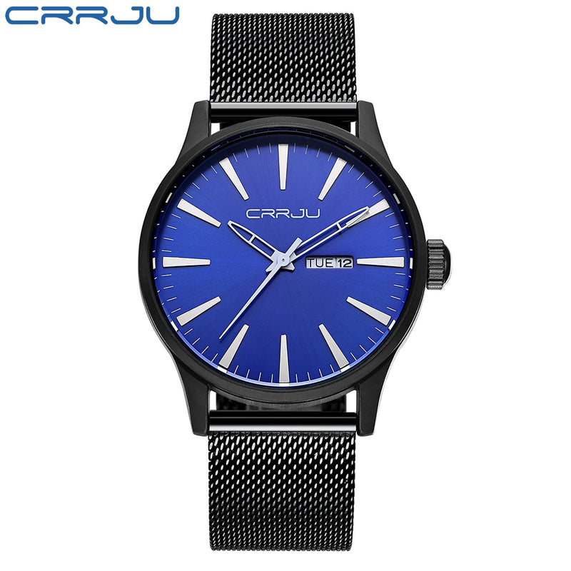 CRRJU 2021, nuevos relojes de moda para hombre con acero inoxidable, marca superior, cronógrafo deportivo de lujo, reloj de cuarzo para hombre, reloj Masculino