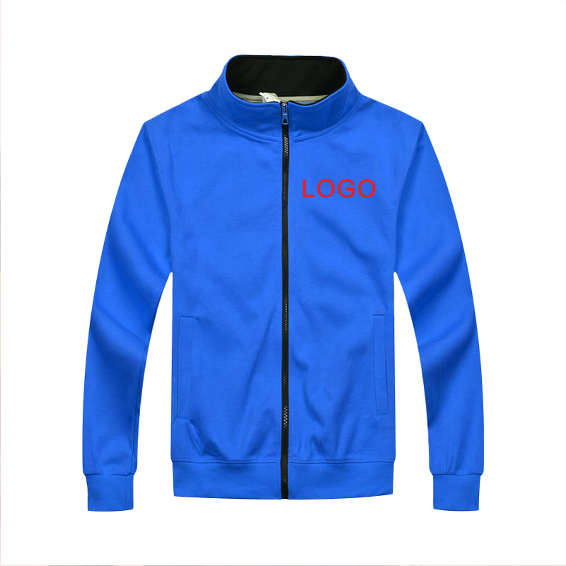 YOTEE, otoño e invierno, informal, de alta calidad, con cuello levantado, chaqueta con cremallera, logotipo personalizado, chaqueta para hombres y mujeres