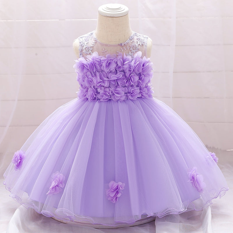 2022 Baby Mädchen Party Kleider Neugeborenes Baby Taufe Kleid Für Mädchen Geburtstag Prinzessin Kleidung Perlen Infant Hochzeitskleid