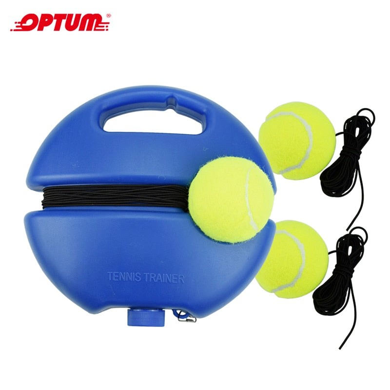Heavy Duty Tennis Training Aids Base With Elastic Rope Ball Practice Self-Duty Rebound Tennis Trainer Partner Sparring Device