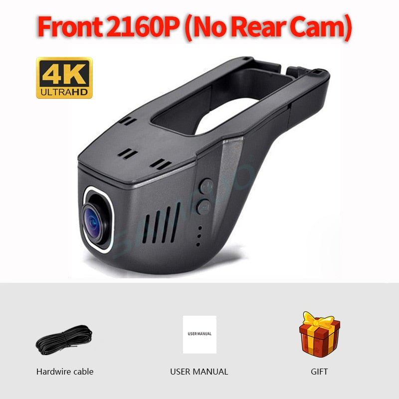 Sameuo U680Pro cámara de salpicadero 4K vista trasera Auto Dashcam para cámara de coche 2160P grabadora de vídeo inversa Dvr WIFI 24H Monitor de aparcamiento