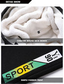Tracksuits Men Sweatshirt Sporting Sets Winter Warm Thick Casual Fleece Suit Jacket+Pants 2PCS Men&