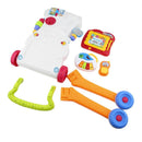 Baby Walker Multifunction Infant Stand-to-Sit Toddler Four Wheels Trolley Kids Learning Walking Toddler Toys Piano Drawing Gift