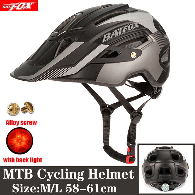 2022 nuevo casco de bicicleta Batfox para adultos, hombres, mujeres, MTB, bicicleta de montaña, ciclismo de carretera, seguridad, deportes al aire libre, casco de seguridad