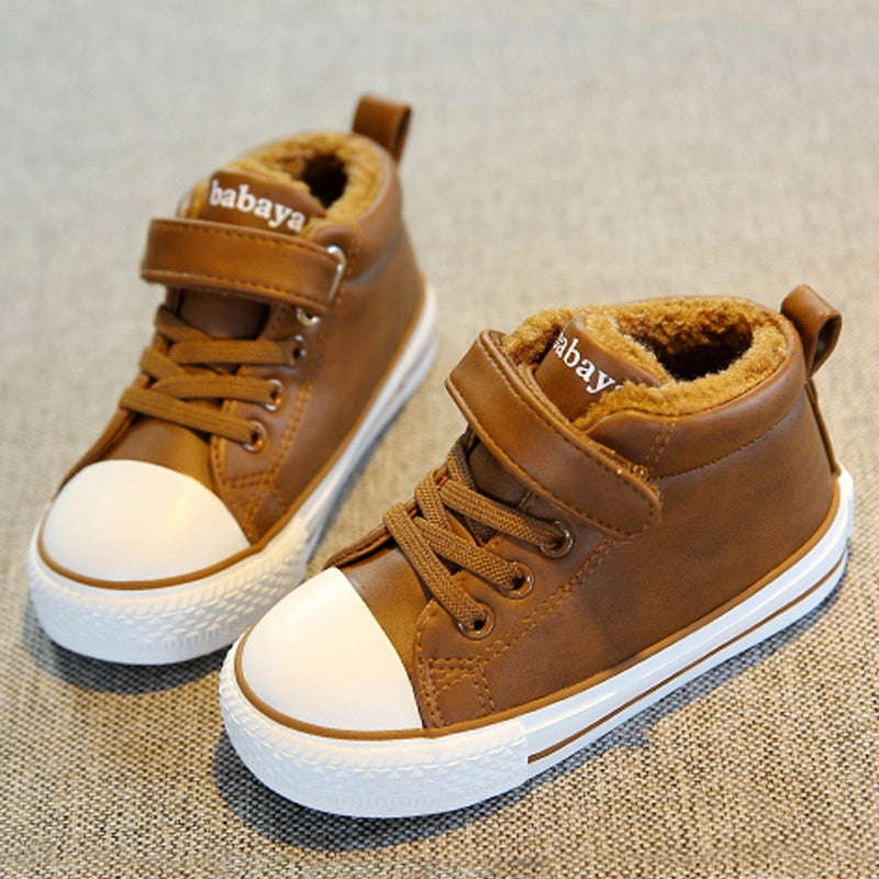 Winter Rubber Children Boots New 2019 Fashion Children Shoes For Girls Genuine Leather Boy Sneakers Sapato Infantil Kids Boots