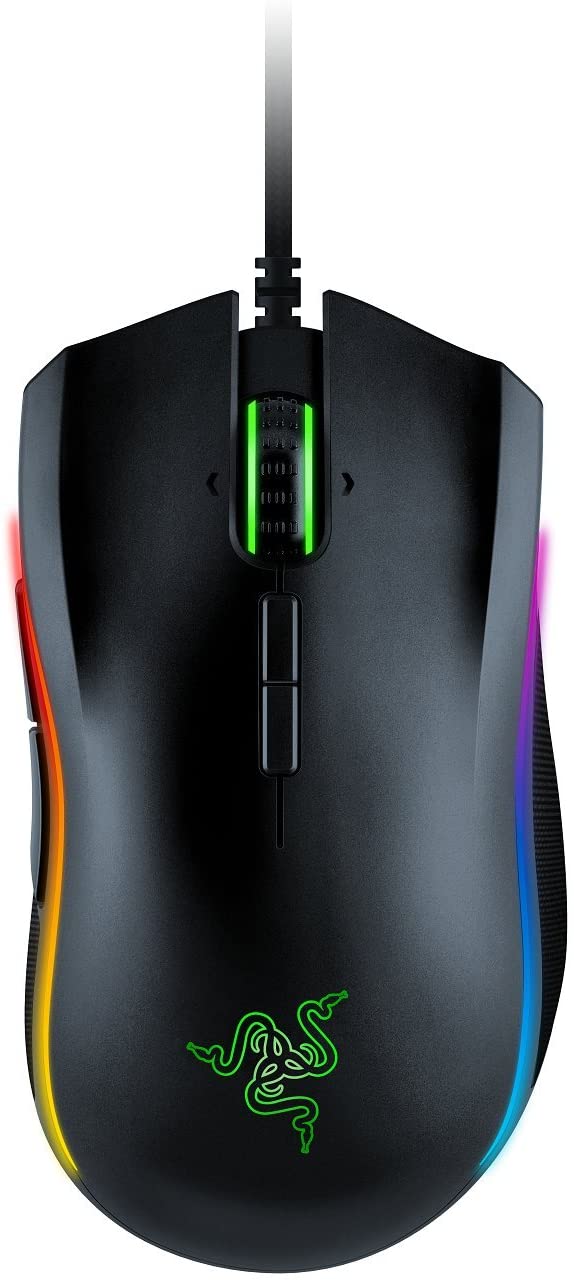 Razer Mamba Elite Wired Gaming Mouse: 16,000 DPI Optical Sensor -RGB Lighting - 9 Programmable Buttons - Mechanical Switches