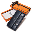 KAVIS Echtes Leder Damen Geldbörse Neue Art Weibliche Portomonee Mode Geldbeutel Reißverschluss Kartenhalter Handlich Perse Hohe Kapazität