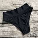 Wholesale Bikini Bottom High Waist Bikini Shorts Tankinis Sporty Panty Solid Candy Color Swimwear Bathing Suit Beach Swim Briefs