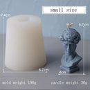 Artistic David Plaster Candle Silicone Mold David Shape Handmade Candle Wax Mould Soap Mold