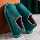 Fashion Women Slippers Winter Warm Fur Slippers Men Women Boys Girls House Shoes Flat Heel Home Indoor Waterproof Female Slipper