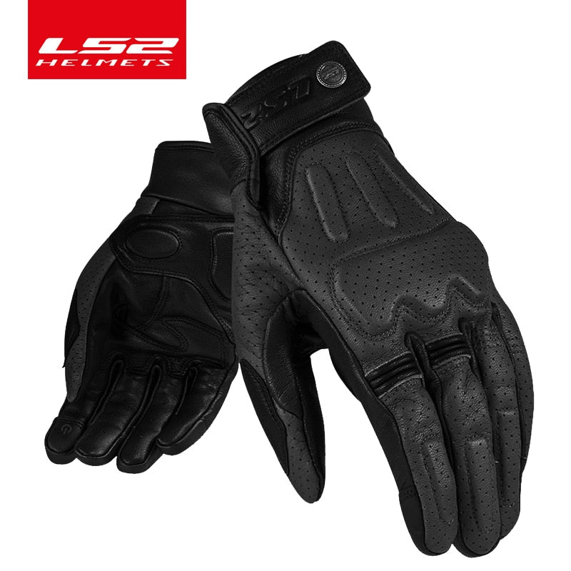 Guantes de motociclismo LS2 ls2 MG-004 guantes protectores cómodos resistentes al desgaste para pantalla táctil de motocicleta