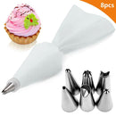 8/26pcs/set Silicone Pastry Bag Kitchen Accessories DIY Icing Piping Cream Pastry Bag With 6 Nozzle Sets Cake Decorating Tools