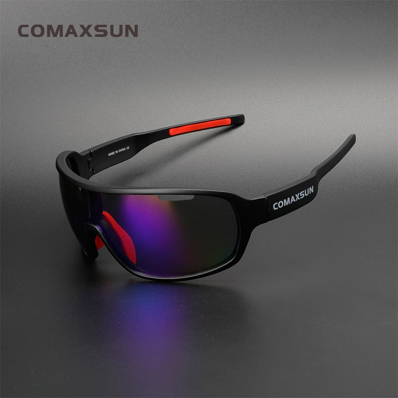 Gafas de ciclismo polarizadas COMAXSUN, gafas de protección para montar en bicicleta, gafas de conducción, pesca, deportes al aire libre, gafas de sol UV 400 3 lentes