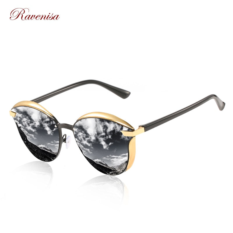 Ravenisa Luxury Polarized Sunglasses Women Round Sun glassess Ladies lunette de soleil femme