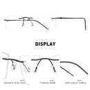 MERRYS DESIGN Men Titanium Alloy Rimless Glasses Frame Male Square Ultralight Man Frameless Myopia Optical Frames Eyewear S2880