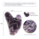 Amethyst Massager For Face Lift Up Jade Stone Roller Natural Crystal Stone Slimming Thin Chin Facial Beauty Skin Care Tool