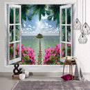 Tapiz de pared de piedra de ladrillo impreso en 3D, tapiz colgante de Mandala, tapiz Hippie psicodélico bohemio, toalla de decoración del hogar