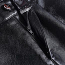 Oversized High Waist Pu Wide Leg Ankle-length Pants Women Baggy Black Shiny Faux Leather Womens Loose Pant 2022 Korean Trousers