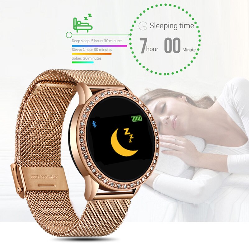 LIGE Fashion Woman Watch Sports Fitness Tracker for Android ios Heart Rate Sphygmomanometer Pedometer Waterproof Watch Women