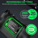 Paquete de 3 baterías recargables de 2600 mAh para Xbox Series X|S/Xbox One/X/S/Elite Wireless Controller Gamepads con cargador USB