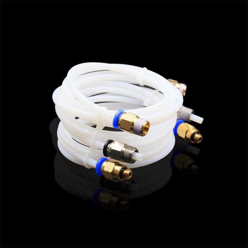 1M PTFE Tube Clear PiPe J-head hotend RepRap Rostock Bowden Extruder Throat  For filament 1.75/3.0mm ID 2mm 3mm OD 4mm