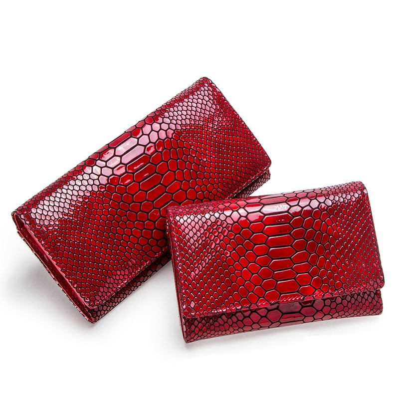 Luxury Brand Women Clutch Wallets Genuine Leather Snake Pattern Print Long Coin Purse Female Cell Phone Holder Bag Dollar Price