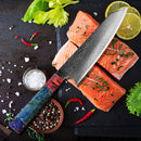 XITUO Damascus Chef Knife 8" Inch Japanese Kitchen Knife Sharp Gyuto Slice Cleaver Santoku Stable Solid Wood Handle Cooking Tool