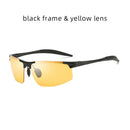 Aluminum Frame Driving Sunglasses Men Polarized Sports Sun Glasses Male UV400 Polaroid Retro Sunglass Anti-glare Goggles Vintage