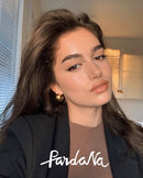 Titanium With 18K Gold Geo Wide Statement Drop Earrings Punk Party Gown Runway T show Gothic  Rare  Korean Japan INS Boho Top