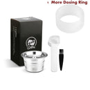 For Caffitaly Tchibo Cafissimo ALDI Expressi Refillable K-fee Coffee Capsule Pod Filters Stainless Steel Cafeteira Tamper Spoon