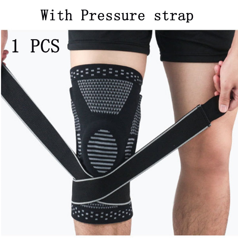 1PCS Knee Pads Compression Fitness Kneepad Running Basketball Knee Support Sports Brace Sleeve Volleyball Patella Protect Guard