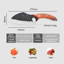 6" Chef Knife Forged Stainless Steel Kitchen Knives for Meat Bone Fish Vegetables Outdoor Camping Slicing Cleaver Butcher Knife