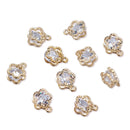 80-160pcs Cubic Zirconia Rhinestone Charms Pendants Drop Heart Crystal Charms for Jewelry DIY Earrings Necklace Bracelet Making