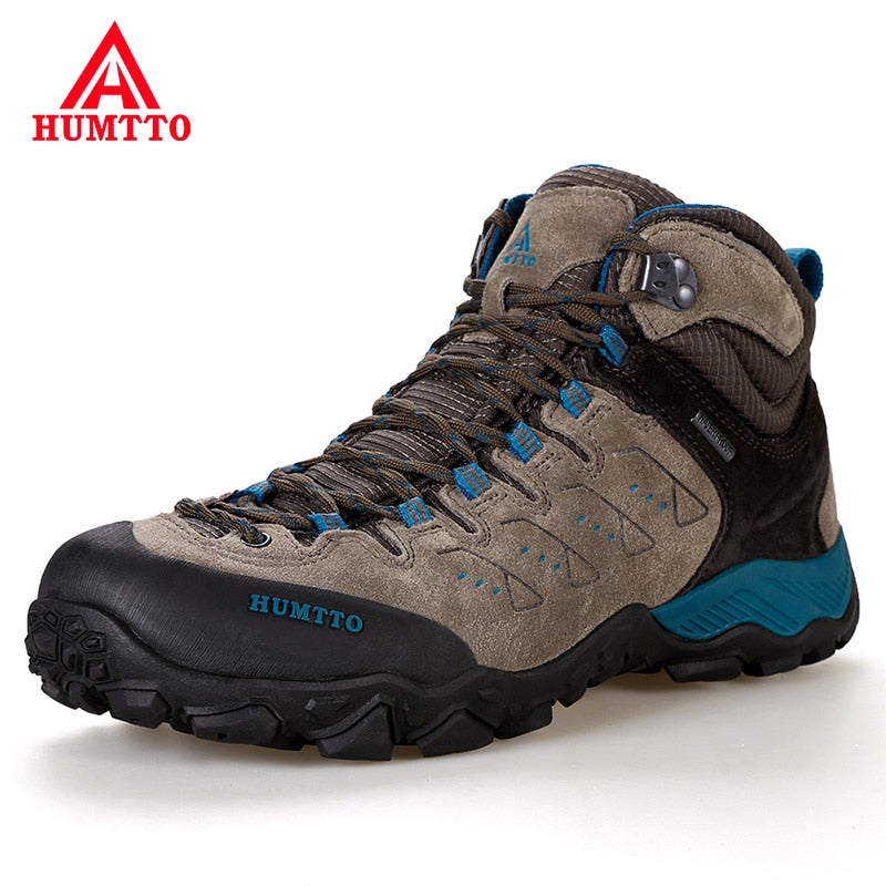 HUMTTO Wasserdichte Wanderschuhe Herren Outdoor Sneakers für Herren 2021 Leder Damen Winter Frau Klettern Trekking Sport Mann Stiefel