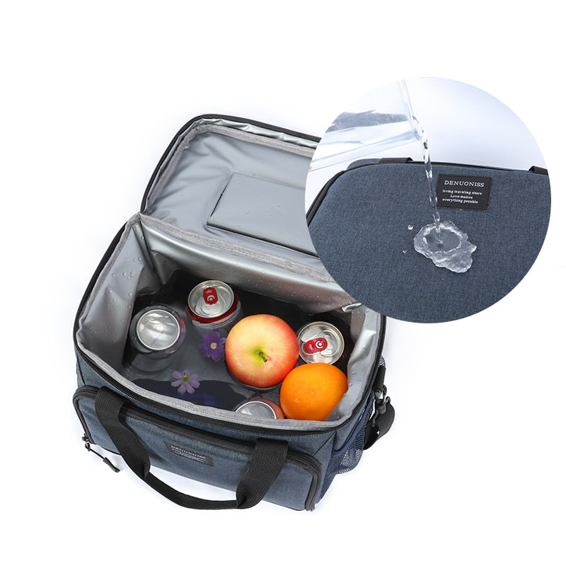 DENUONISS 13L Isolierte Thermische Kühlbox Lunchbox Tasche Für Arbeit Picknicktasche Auto Bolsa Kühlschrank Tragbare Umhängetasche